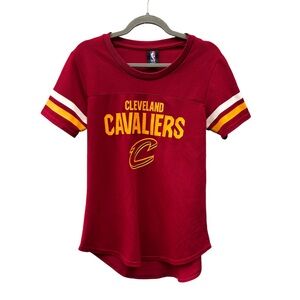 Cleveland Cavaliers  NBA Juniors L Short Sleeve Wine & Gold  Jersey